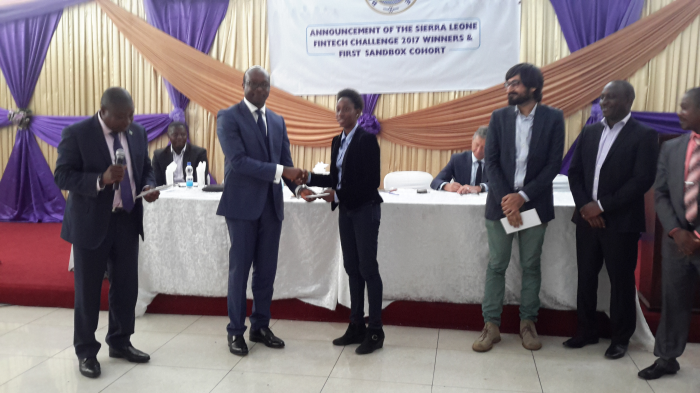 Sandbox entrant receiving their letters from the Governor as the Deputy Governor announces them (2)